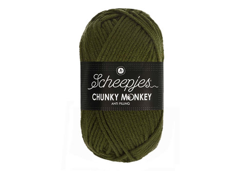 Scheepjes Scheepjes Chunky Monkey - 1027 Moss Green - 100% Premium Acryl - Groen Scheepjes Scheepjes Chunky Monkey - 1027 Moss Green - 100% Premium Acryl - Groen