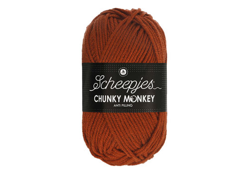Scheepjes Scheepjes Chunky Monkey - 1029 Rust - 100% Premium Acryl - Bruin Scheepjes Scheepjes Chunky Monkey - 1029 Rust - 100% Premium Acryl - Bruin