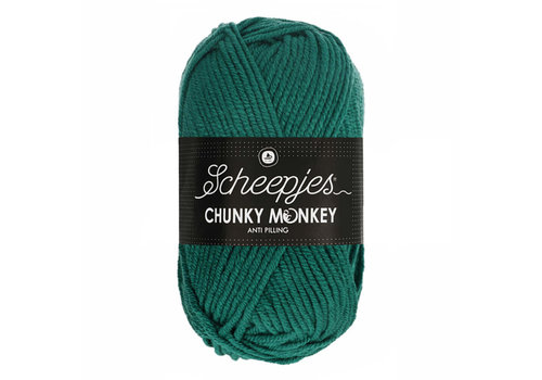 Scheepjes Scheepjes Chunky Monkey - 1062 Evergreen - 100% Premium Acryl - Groen