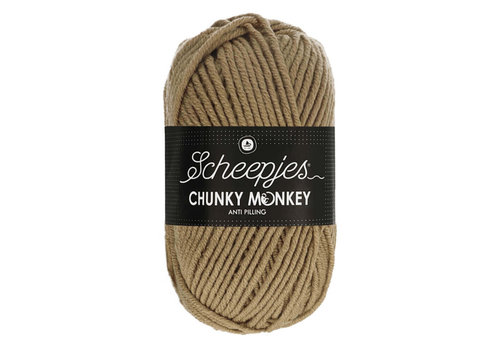 Scheepjes Scheepjes Chunky Monkey - 1064 Beige - 100% Premium Acryl - Bruin Scheepjes Scheepjes Chunky Monkey - 1064 Beige - 100% Premium Acryl - Bruin