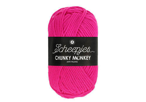 Scheepjes Scheepjes Chunky Monkey - 1257 Hot Pink - 100% Premium Acryl - Roze