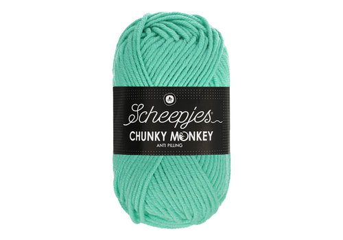 Scheepjes Scheepjes Chunky Monkey - 1422 Aqua - 100% Premium Acryl - Blauw