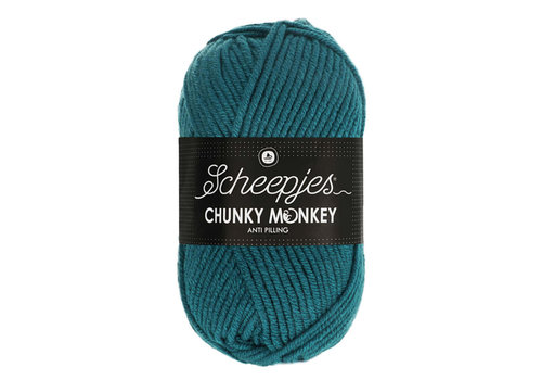 Scheepjes Scheepjes Chunky Monkey - 1708 Petrol - 100% Premium Acryl - Groen