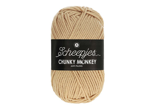 Scheepjes Scheepjes Chunky Monkey - 1710 Camel - 100% Premium Acryl - Bruin Scheepjes Scheepjes Chunky Monkey - 1710 Camel - 100% Premium Acryl - Bruin