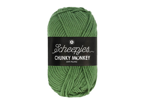 Scheepjes Scheepjes Chunky Monkey - 1824 Pickle - 100% Premium Acryl - Groen Scheepjes Scheepjes Chunky Monkey - 1824 Pickle - 100% Premium Acryl - Groen