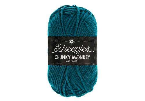 Scheepjes Scheepjes Chunky Monkey - 1829 Teal - 100% Premium Acryl - Blauw