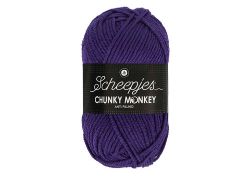 Scheepjes Scheepjes Chunky Monkey - 2001 Deep Violet - 100% Premium Acryl - Paars