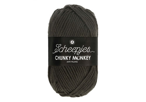 Scheepjes Scheepjes Chunky Monkey - 2018 Dark Grey - 100% Premium Acryl - Grijs Scheepjes Scheepjes Chunky Monkey - 2018 Dark Grey - 100% Premium Acryl - Grijs