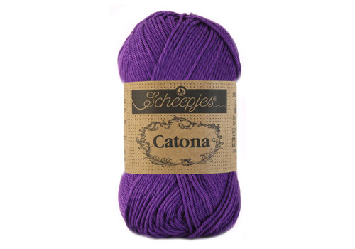 Scheepjes Scheepjes Catona 25 gram - 521 Deep Violet - Katoen garen - Paars