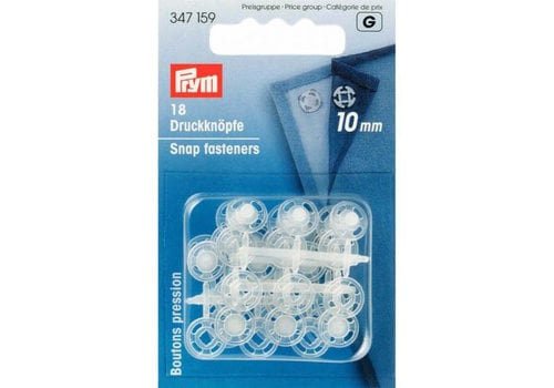 Prym Prym Aannaaidrukknoop 10 mm transparant