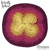 Scheepjes Woolly Whirl -  478 Crème Anglaise Centre - 70% katoen en 30% wol - Rood - Geel