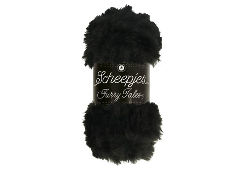 Scheepjes Scheepjes Furry Tales - 980 The Beast - 100% polyester - Zwart