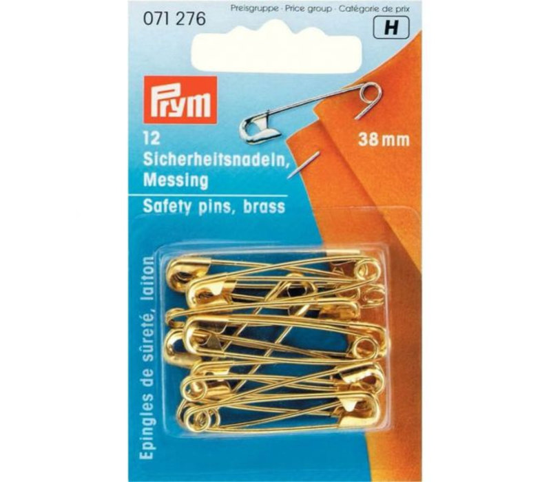 Prym Veiligheidspelden 38 mm goudkleurig