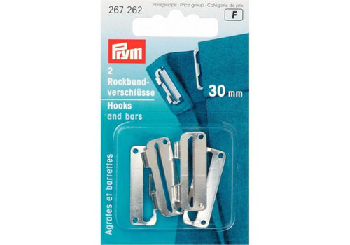 Prym Prym Rokhaken 30 mm zilverkleurig