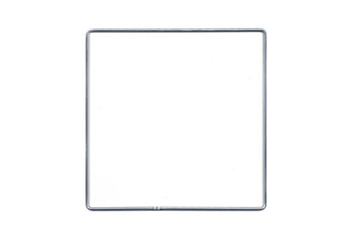 Vierkant metaal 25 x 25cm