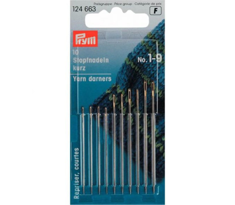 Prym Stopnaalden kort staal No. 1-9 assortiment