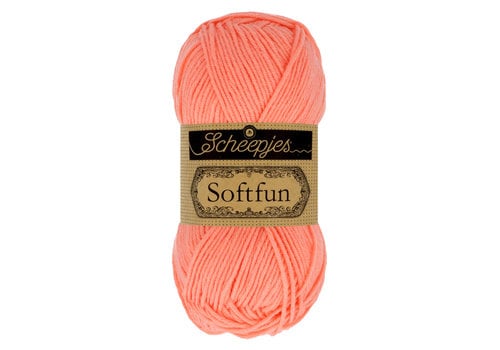 Scheepjes Scheepjes Softfun -  2636 Soft Coral - 60% katoen en 40% acryl - Roze