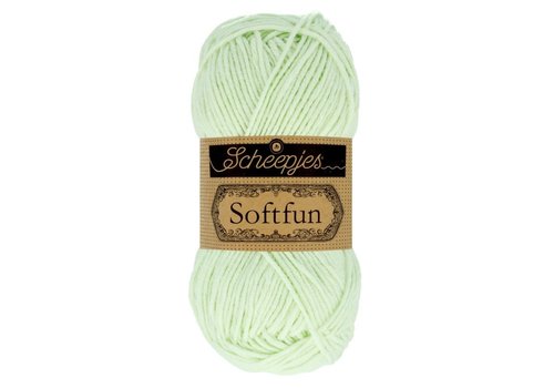 Scheepjes Scheepjes Softfun -  2639 Green Tea - 60% katoen en 40% acryl - Licht Groen