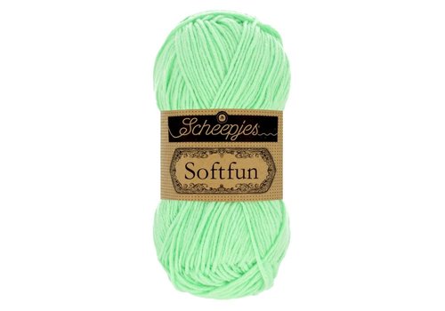 Scheepjes Scheepjes Softfun -  2640 Mint - 60% katoen en 40% acryl - Groen