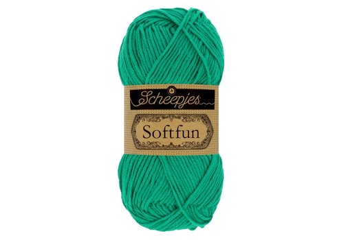 Scheepjes Scheepjes Softfun -  2648 Jade - 60% katoen en 40% acryl - Groen