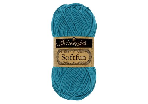 Scheepjes Scheepjes Softfun -  2649 Peacock - 60% katoen en 40% acryl - Blauw