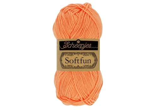 Scheepjes Scheepjes Softfun -  2652 Cantaloupe - 60% katoen en 40% acryl - Oranje