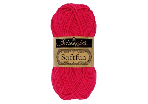 Scheepjes Scheepjes Softfun -  2654 Magenta - 60% katoen en 40% acryl - Roze