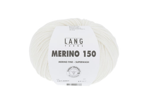 Lang Yarns Lang Yarns Merino 150 - 1 - Wit