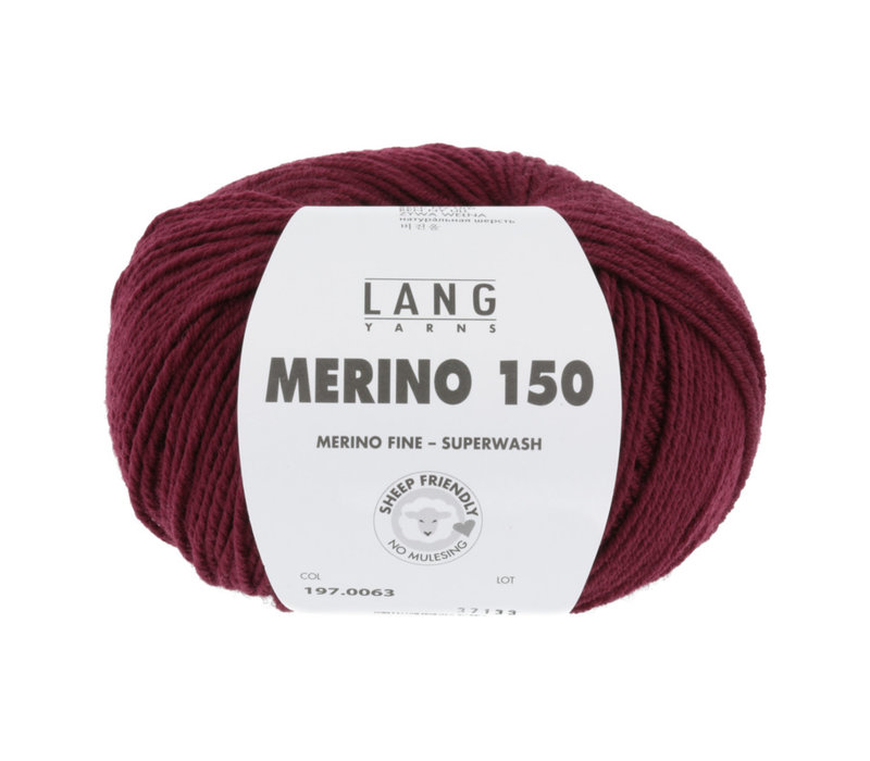 Lang Yarns Merino 150 - 63 - Rood