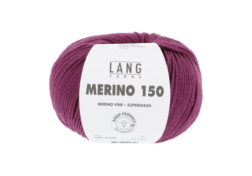 Lang Yarns Lang Yarns Merino 150 - 166 - 100% merino wol (mulesing free) - Paars