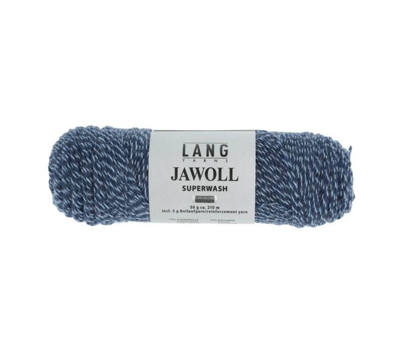 Lang Yarns Jawoll - 58 - Blauw - Wit