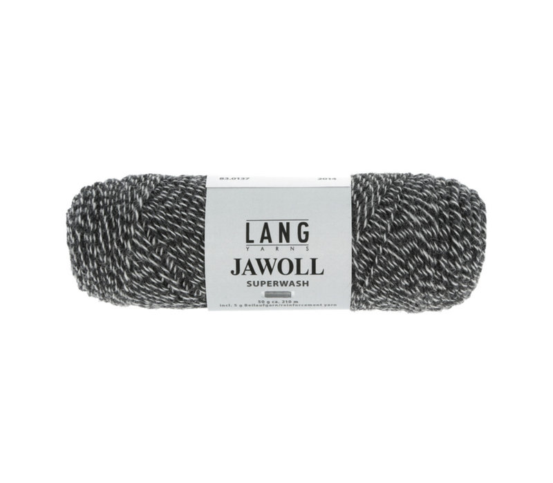 Lang Yarns Jawoll - 137 - Zwart - Grijs