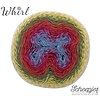 Scheepjes Whirl -  782 Rhubarb Bumble - 60% katoen en 40% acryl - Groen - Bruin - Rood