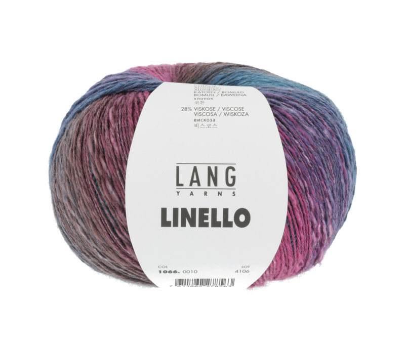 Lang Yarns Linello - 10 - Paars - Blauw