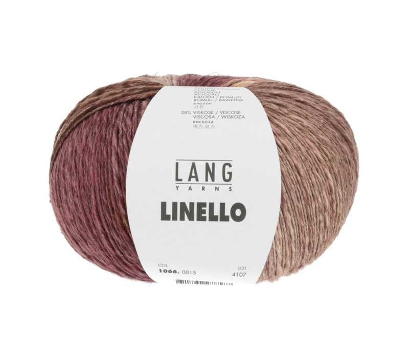 Lang Yarns Linello - 15 - Bruin - Rood