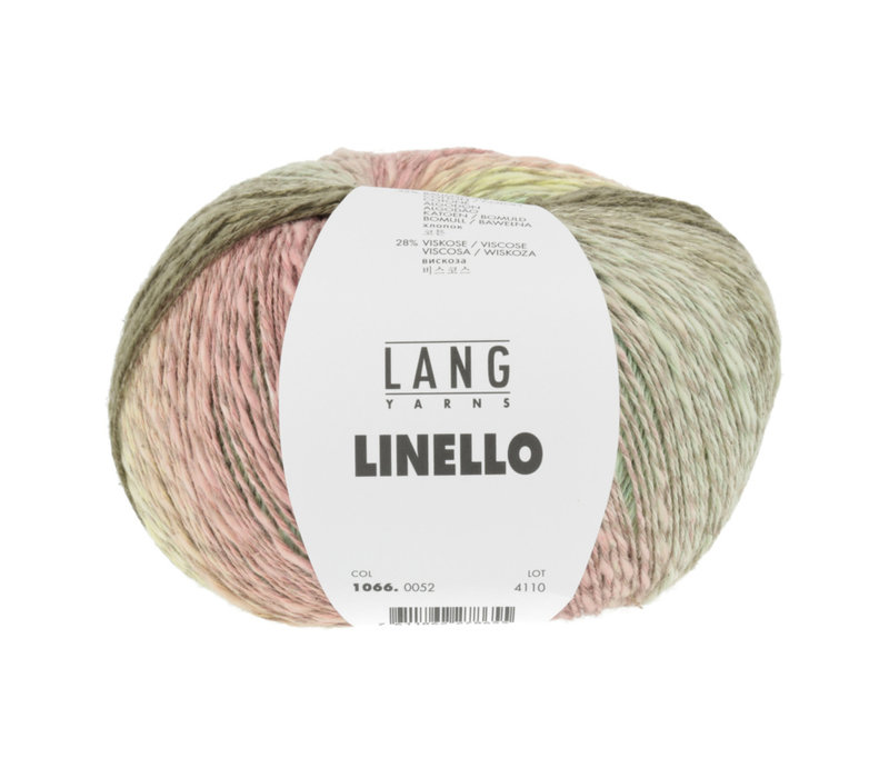 Lang Yarns Linello - 52 - Roze - Groen