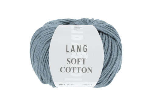 Lang Yarns Lang Yarns Soft Cotton - 34 - Blauw