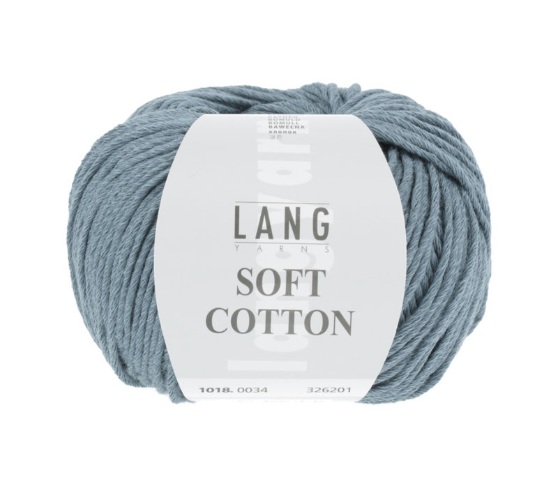 Lang Yarns Soft Cotton - 34 - Blauw