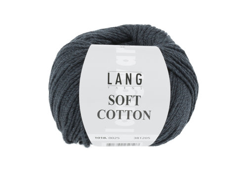 Lang Yarns Lang Yarns Soft Cotton - 25 - Blauw