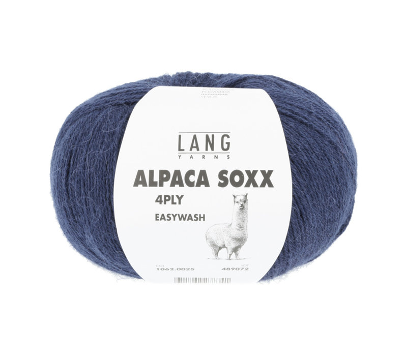 Lang Yarns Alpaca Soxx 4-ply - 25 - Blauw