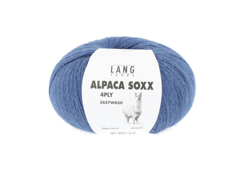Lang Yarns Lang Yarns Alpaca Soxx 4-ply - 10 - 70% alpaca en 30% nylon - Blauw