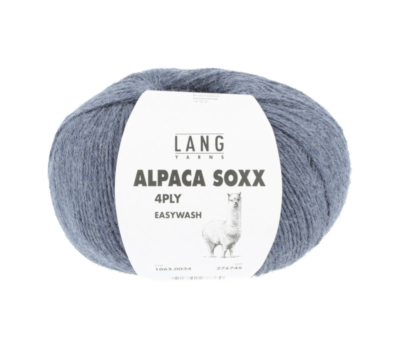 Lang Yarns Alpaca Soxx 4-ply - 34 - Blauw