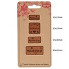 Leren Labels Made With Love For You set