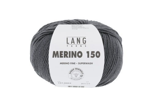 Lang Yarns Lang Yarns Merino 150 - 3 - Grijs