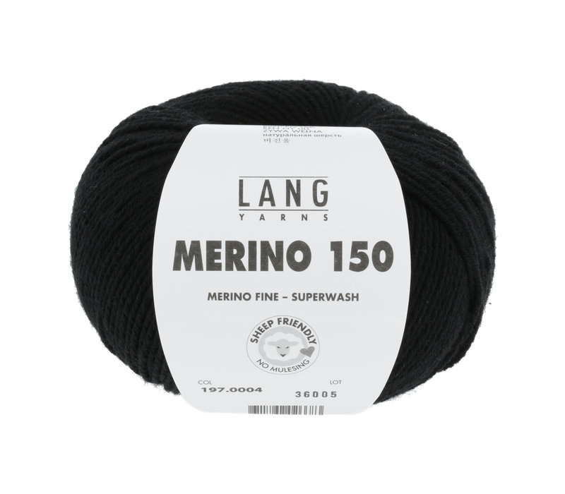 Lang Yarns Merino 150 - 4 - Zwart