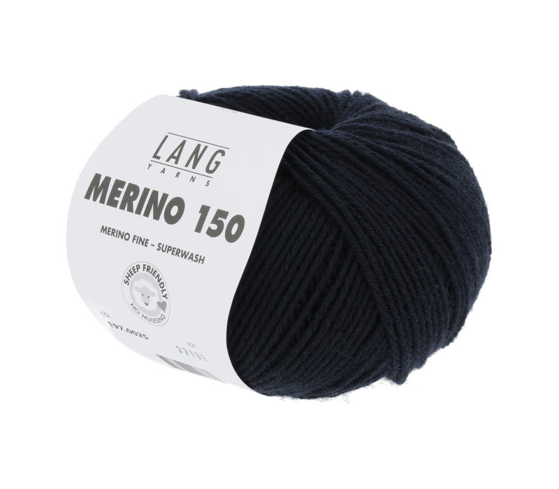 Lang Yarns Merino 150 - 25 - Donker Blauw