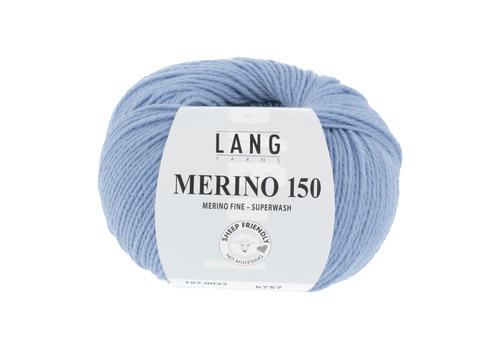 Lang Yarns Lang Yarns Merino 150 - 33 - Blauw Lang Yarns Lang Yarns Merino 150 - 33 - Blauw