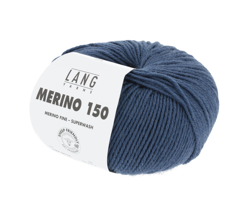 Lang Yarns Merino 150 - 34 - Blauw