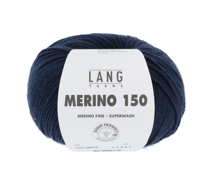 Lang Yarns Merino 150 - 35 - Blauw