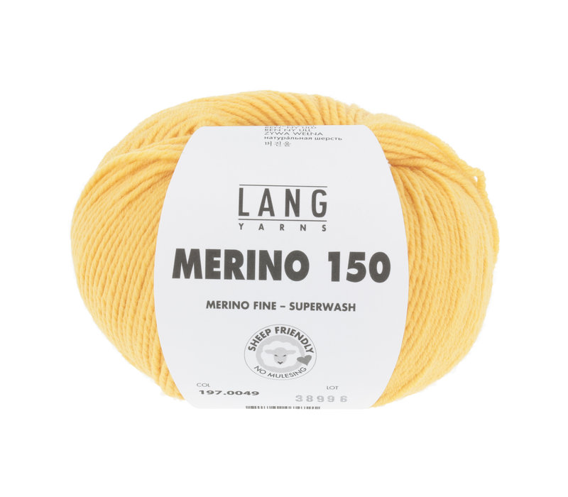 Lang Yarns Merino 150 - 49 - Geel